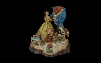 Disney Traditions Beauty & the Beast Figure, 'Tale as Old as Time', tableau of Beauty and the