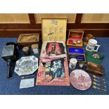 Box of Collectibles including From Liverpool The Beatles Box set containing eight albums, Viners