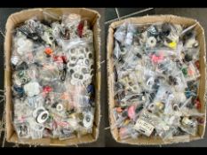 Haberdashery Interest - Two Trays of Eyes, Noses, Whiskers, Toy Joints, etc. Ideal for crafting,