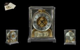 Jaeger-Le-Coultre Atmos Vlll Classic Mantel Clock, model no. 5852, runs on perpetual motion, the