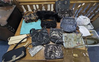 Collection of Ladies Handbags, various designs and styles, used, including L K Bennett, Rayne,