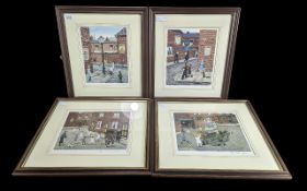 Collection of Four Tom Dodson Prints, all signed in the margin in pencil. Produced by Studio Arts