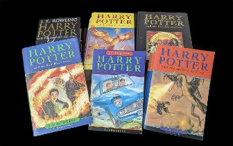 Harry Potter Interest - Collection of six Harry Potter books, comprising hard back Harry Potter &