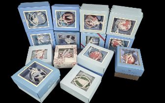 Collection of Quality Wedgwood Christmas Decorations, comprising various tree hangings. Including