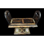 Two Pieces of Victoriana to include a Coromandel book slide with brass mounts surmounted by