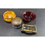 Collection of ( 4 ) Small Trinket Boxes