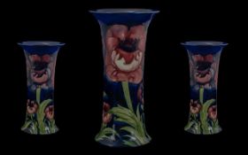 Moorcroft Tubelined Signed Vase 'Big Pop