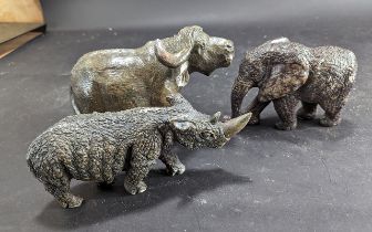 Three Cast Animal Figures, comprising a
