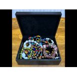 Box of Costume Jewellery, comprising ass