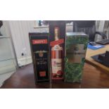 Three Boxed Bottles of Brandy, comprising Three Barrels VSOP Brandy 70cl, 40% vol., Bardinet