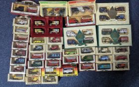 Collection of Die Cast Models in two banana boxes, containing approx. 40 blister packed models,