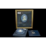 Wedgwood Royal Silver Jubilee Cameo Plaque of the Duke of Edinburgh. Together with a framed cameo