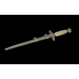 A Reproduction Ceremonial German Dagger, Luftwaffe officer's first pattern, cream twist handle, ball