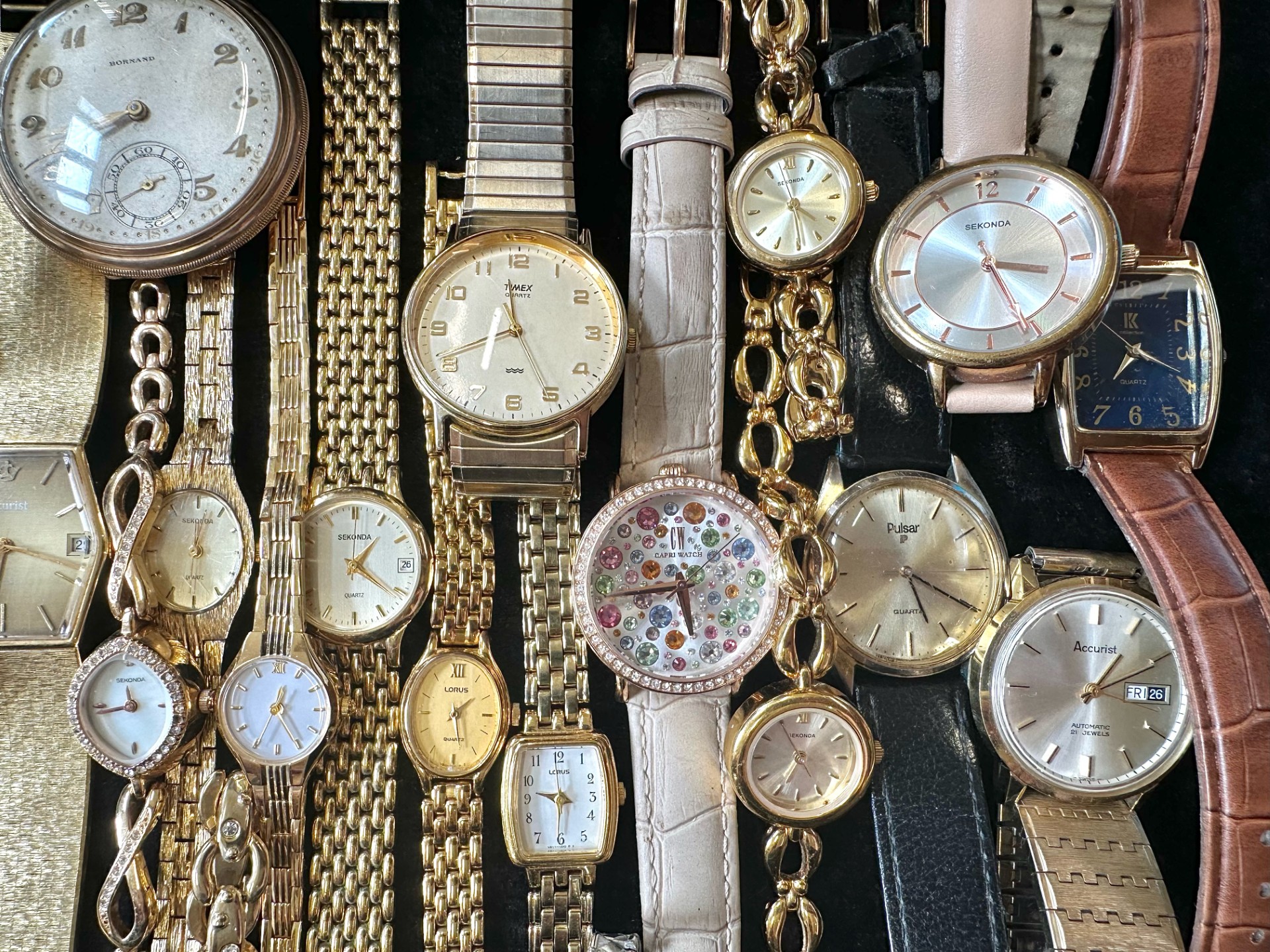 Collection of Ladies & Gent's Wristwatches, leather and bracelet straps, comprising Accurist, - Image 2 of 4