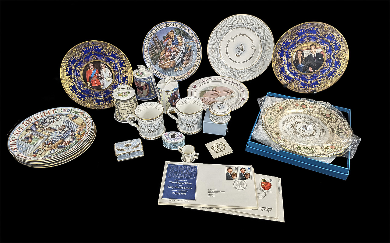 Large Collection of Royalty Porcelain Items, Mostly Boxed. Good Assortment, Low Estimate. Includes