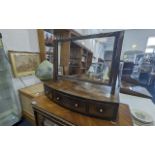 19th Century Three Drawer Swivel Top Toilet Mirror.