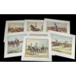 Twelve British Army Prints, each measures 14.5'' x 12.25'', including 3rd The King's Own Light