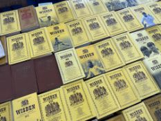 Cricket Interest - Wisden Cricketers Album Collection from 1940's to present. Approx. 62 in total.