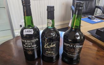 Three Bottles of Port, comprising Triple Crown, Cockburn's and Krohn.