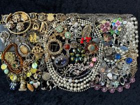 Collection of Quality Costume Jewellery, comprising pearls, beads, brooches, bangles, bracelets,