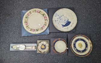 Collection of Royal Worcester, comprising Royal Garden 'Elgar' cake plate and matching cake knife,
