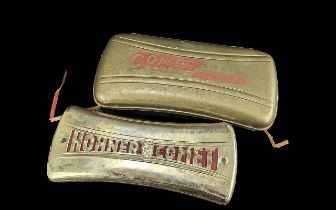 Hohner 'Comet' Mouth Organ, made in Germany, in original hard shell case.