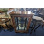 French Ormolu Mounted Display Cabinet, of small proportions, glazed front and sides, mirrored