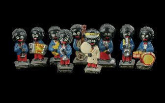 Collection of Robertson Jams Figures ( 9 ) In Total. Includes Lollypop Lady, Musical Band Figures.