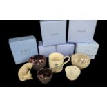 Wedgwood Collection of Boxed Items, including Lustre lined bowl in purple, lustre bowl in taupe,