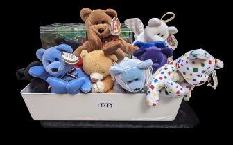 Collection of TY Beanie Babies Vintage Soft Toys, comprising Britannia, America, Hope, Issy, Luke,