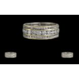 Ladies 18ct White Gold Stunning Diamond Set Full Eternity Ring marked 18ct 750 to shank. All of