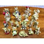 Box of 18 'Whimsical World of Pocket Dragons', assorted dragon figures.