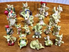 Box of 18 'Whimsical World of Pocket Dragons', assorted dragon figures.