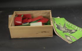 Early to Mid 20th Century Meccano Set, in later box, mixed pieces, together with instructions for