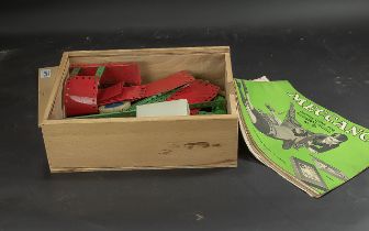 Early to Mid 20th Century Meccano Set, in later box, mixed pieces, together with instructions for