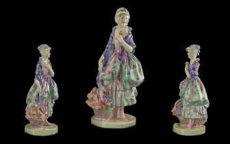 Royal Doulton Hand Painted Early Figure 'Phyllis', HN1420, Reg.no.755940, designer L.Harradine,