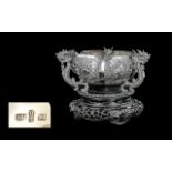 Chinese Export Late 19th Century Early 20th Century Excellent Quality 3 Figural Dragon Silver Handle