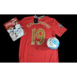 Football Interest - Signed Manchester United Shirt, unworn with tags, together with a small Mitre