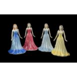 Royal Doulton Collection of Hand Painted Porcelain Figures ( 4 ) In Total. Comprises 1/ The Gemstone