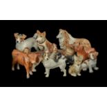 Box Containing a Quantity of Animal Figures, to include odd Beswick, Szeiler, Sylvac, etc. 12 in