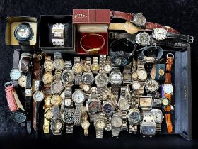A Collection of Ladies & Gentleman's Wristwatches, mostly boxed to include Sekonda, Timex, Lorus,