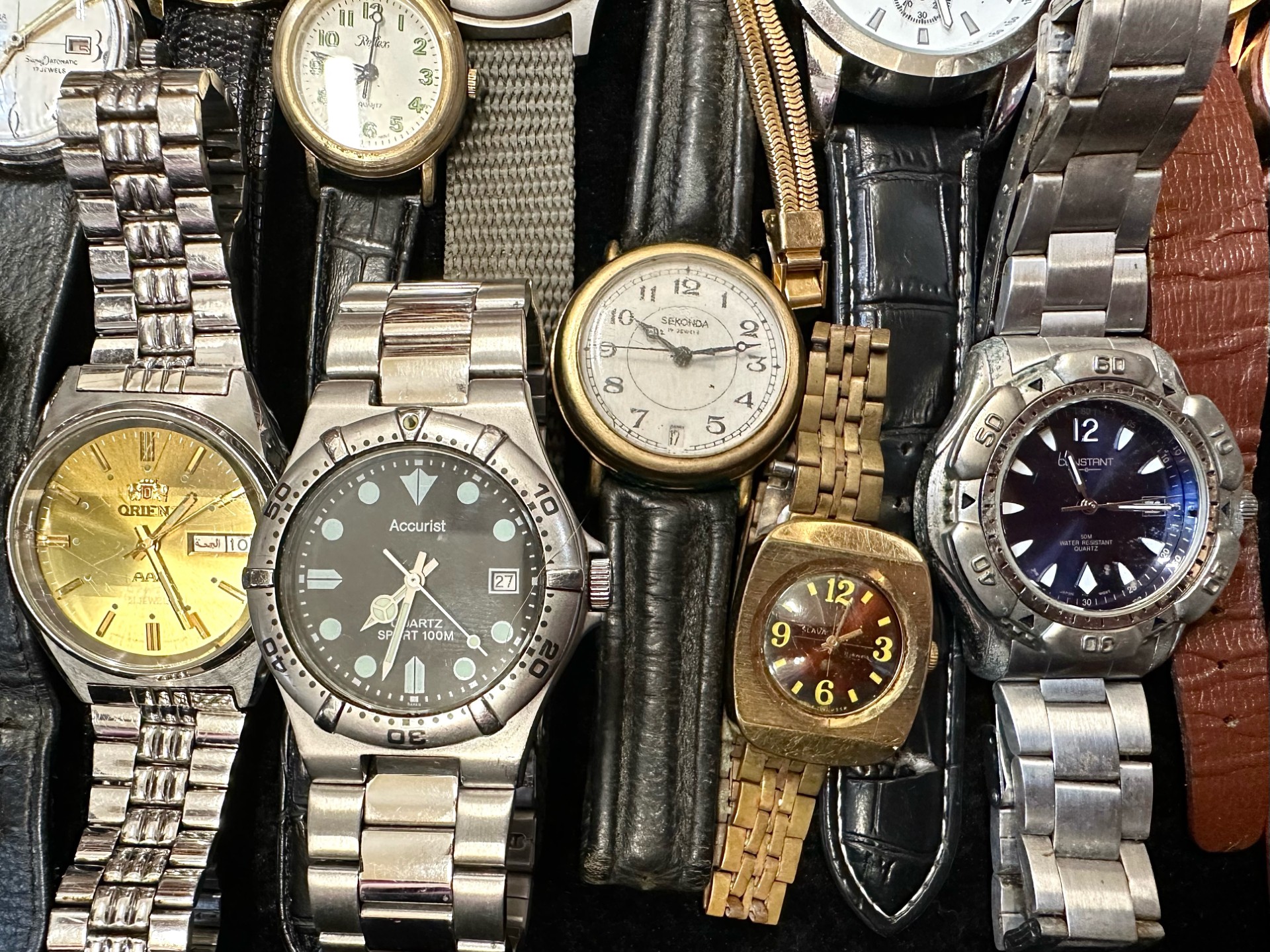 Collection of Ladies & Gentleman's Wristwatches, bracelet and leather straps, makes include - Image 4 of 5