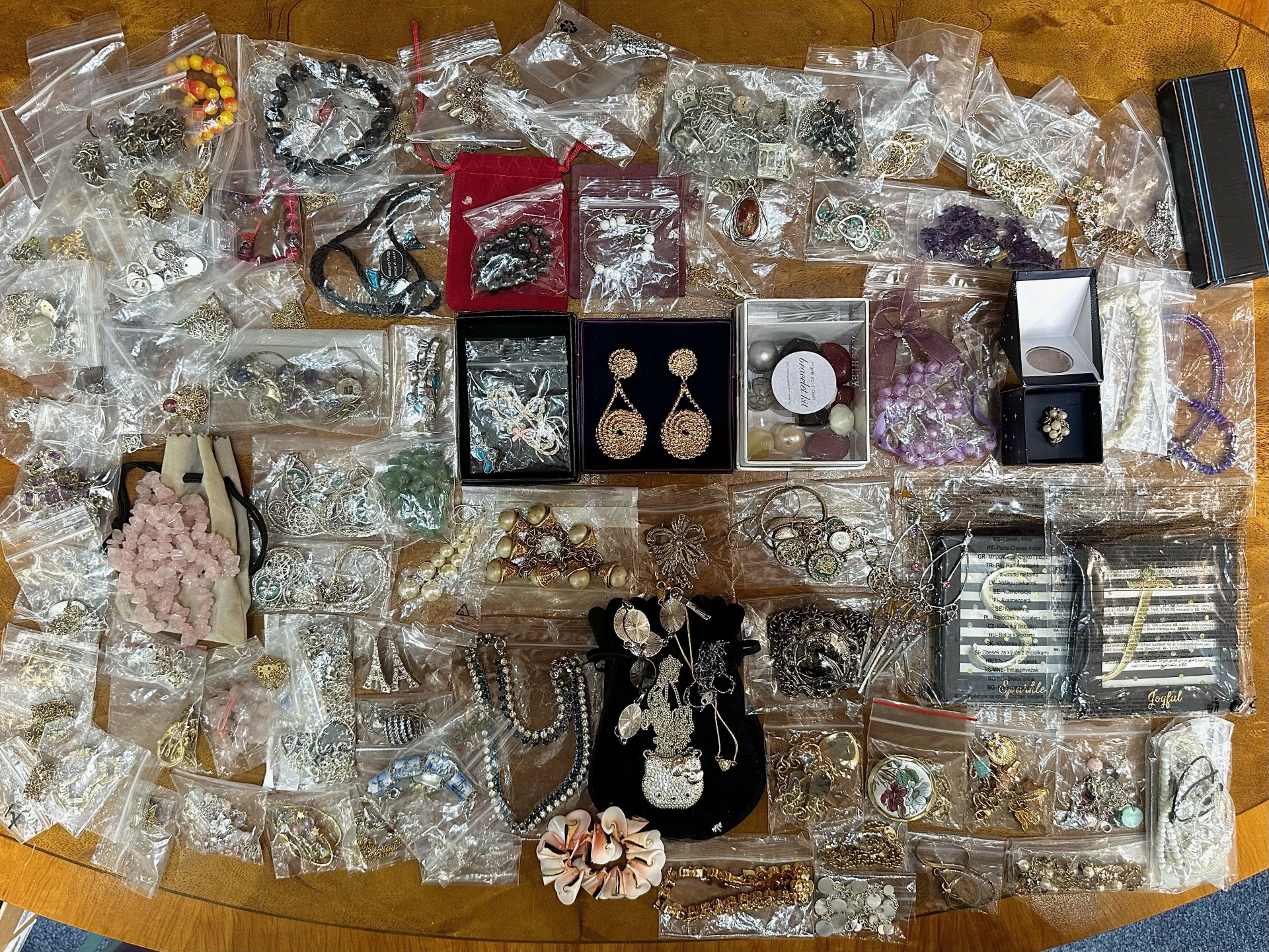 Box of Quality Costume Jewellery, comprising chains, beads, brooches, pendants, bracelets,