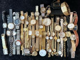 Collection of Ladies & Gent's Wristwatches, leather and bracelet straps, comprising Accurist,