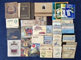 Booklets of Stuck Cigarette Cards, subjects include Fish, Film Stars, Aviary Birds, Radio