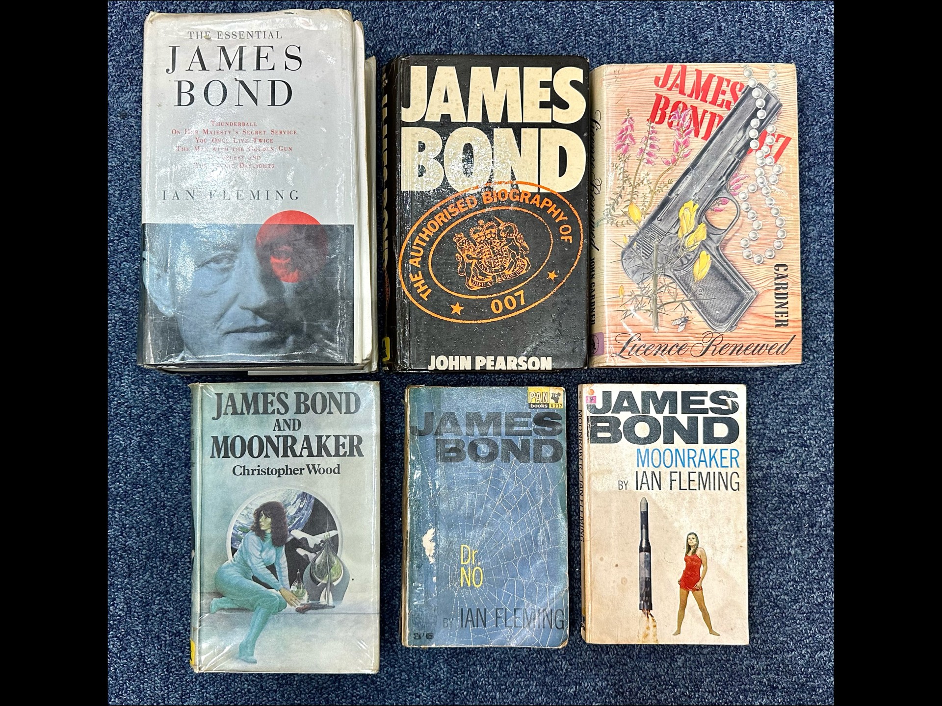 James Bond Interest - Rare Books comprising - 'The Authorised Biography of 007' 1985, Licence