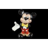 Large Disney Porcelain Mickey Mouse Figure, measures 10'' high.