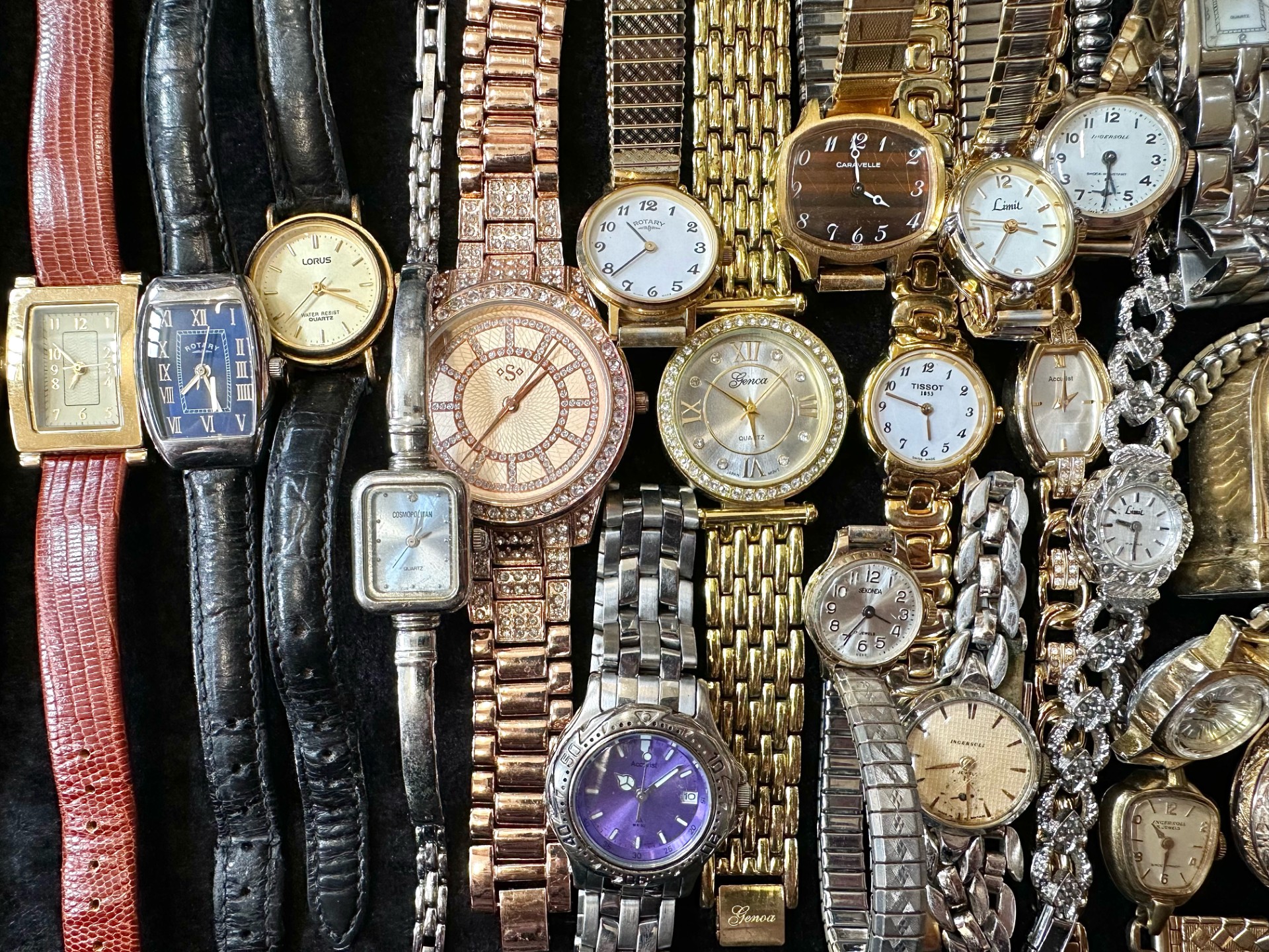 Collection of Ladies & Gent's Wristwatches, leather and bracelet straps, comprising Slazenger, Louis - Image 2 of 5