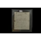 Military Interest - Framed Telex on the Surrender of Germany During The Second World War.