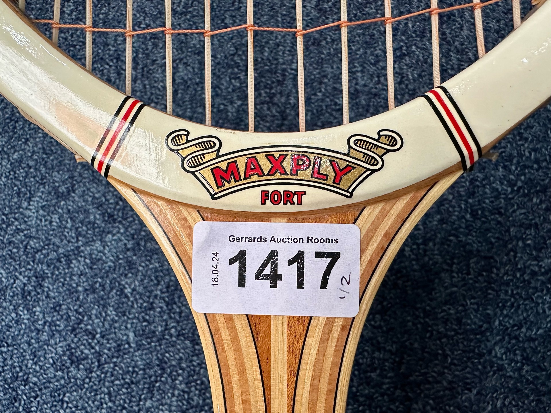 Dunlop Maxply Fort Tennis Racquet, together with two Silver Grey Squash Racquets. - Image 2 of 6